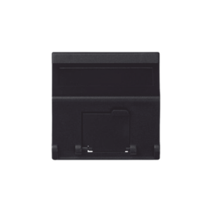 (K80MD64/14) Placa Voz y Datos Inclinada con Guardapolvo y Adaptador para RJ45 Keystone – Color Grafito