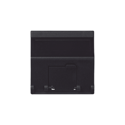 (K80MD64/14) Placa Voz y Datos Inclinada con Guardapolvo y Adaptador para RJ45 Keystone – Color Grafito
