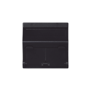 (KB80MD64/14) Placa Voz y Datos Inclinada con Guardapolvo y Adaptador Doble para RJ45 Keystone – Color Grafito