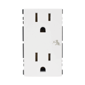 Módulo Dúplex de Contactos Eléctricos 10A 127V Color Blanco / Compatible con Cajas para Pavimento SM-CPAV-2 y SM-CPAV-4 / Requiere Adaptador SM-ADAP-FP para Fijación / Modelo 25424-30