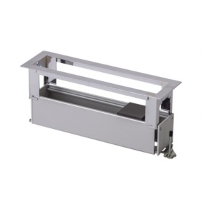 Caja Para Instalación en Escritorio para Voz, Datos o Contactos Eléctricos / Capacidad para 4 Módulos / Salida de Cables Posterior / Los Módulos se Adquieren Aparte / (KFC134/14CY)