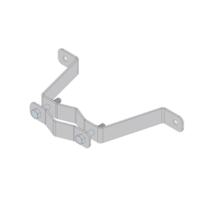 Herraje de Pared Liviano (1 pza) para Sujeción de Mástil 1″ a 1-3/4″.