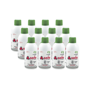 Paquete De 12 Latas De Gas Genuino De Monóxido De Carbono (CO) De Uso Manual o En Dispensadores SOLO-330/SOLO-332