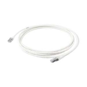 Patch Cord Skinny Cat6A Blindado S/FTP, 3.05 Metros (10 Pies), Diámetro Reducido 28 AWG, Color Blanco