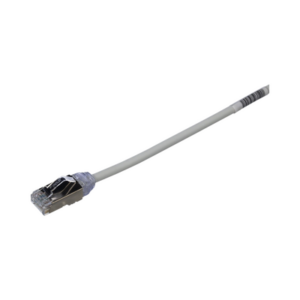 Patch Cord Cat6A, Diámetro Reducido 28 AWG, Blindado S/FTP, CM/LS0H, 3 Metros (9.84 Pies), Color Gris