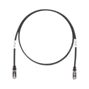 Patch Cord Cat6A, Blindado S/FTP, CM/LS0H, 2.13 Metros (7 Pies), Color Negro