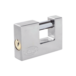 Candado para Cortina Metálica / Medida 80 mm/ Acabado Cromo Satinado/ Nivel de Seguridad 6 / Llave Estándar.