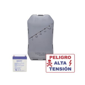 KIT deEnergizador 12,000Volts – .5 Joules / 500 Mts Lineales de Protección / Cercas Electrificadas / Llavero Incluido
