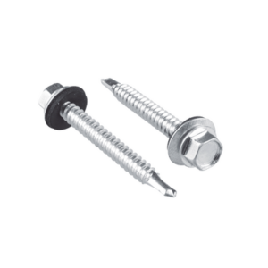Tornillo – Pija cabeza hexagonal con rondana y punta de broca #14 x 1-1/2″, 50 piezas.