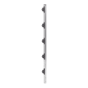 Poste de Paso de 1m para Cerca Electrificada de PTR Cuadrado de Aluminio de 1″ de lado con 5 Aisladores Instalados.