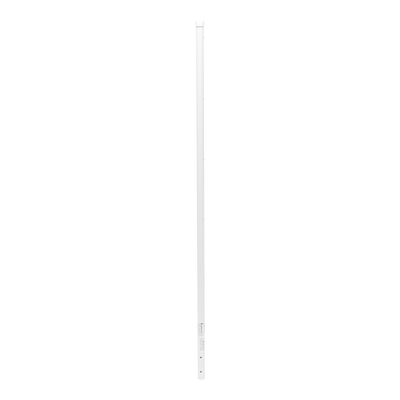 Poste de Esquina Blanco de Acero Galv. de 1.2m para Cerca Electrificada cal. 18 de 1″ Diam. para 5 Aisladores (No incluidos).