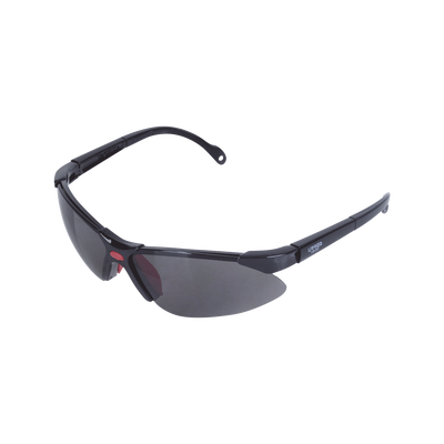 Lentes de seguridad modelo “Orión” negro, armazón de plástico.