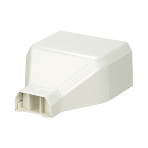 Conexión de tubería a canaleta T45, Salidas de 1/2″, 3/4″, 1″ y 1 1/4″, material ABS, Color Blanco Mate