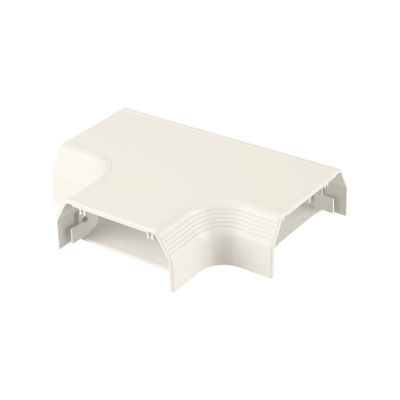 Accesorio en “T”, para uso con canaleta T70, Material PVC Rígido, Color Blanco