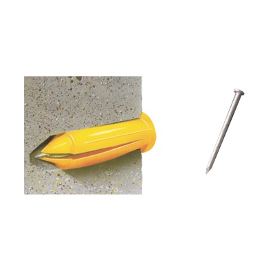 Kit de 20 taquetes y 20 clavos 1″ para muro falso (1207-03230)