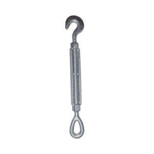 Tensor de 3/8″ x 6″ Acero Forjado OJO-GANCHO Galv. Inmersión en Caliente (Carga Max. 1000 lbs).