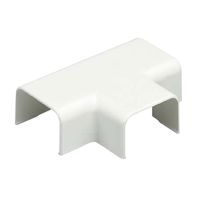 Accesorio en “T”, para uso con canaleta LD10, material ABS, Color Blanco