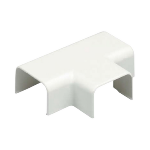 Conexión en “T”, para uso con canaleta LD3, material ABS, Color Blanco Mate