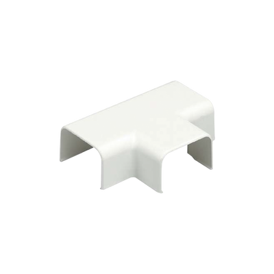 Conexión en “T”, para uso con canaleta LD5, material ABS, Color Blanco Mate