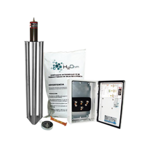 Kit Antivandalico de Puesta a Tierra de 100 Amperes con Electrodo, Filtro y Compuesto H2Ohm.
