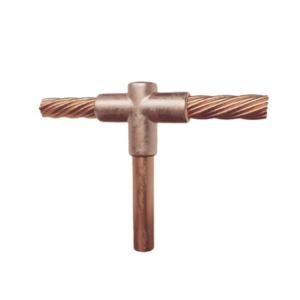Molde para soldadura exotermica Tipo T, Tope de varilla 5/8 in. a Cable de Paso 1/0 AWG