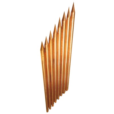 Varilla de Acero con Recubrimiento de Cobre Diámetro 1/2″ de 1 m de Largo (1 Pieza).
