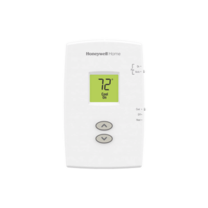 Termostato para sistemas de una sola etapa calor y frio, no programable vertical PRO 1000