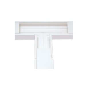 Sección en “T” color Blanco de PVC auto extinguible, para canaleta TEK-100 (5576-13100)