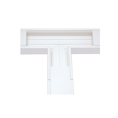 Sección en “T” color Blanco de PVC auto extinguible, para canaleta TEK-100 (5576-13100)