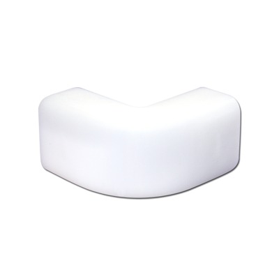 Esquinero exterior de PVC auto extinguible, para canaleta canaleta TMK0812 3 piezas, (5010-02001)