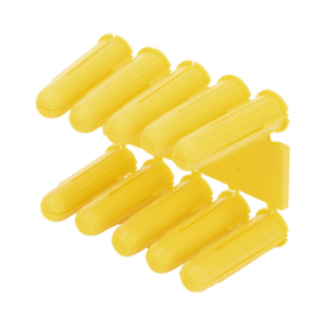 Taquete amarillo 7/32″ para tornillos 8mm x 1″ (100pzs) (1102-02100)