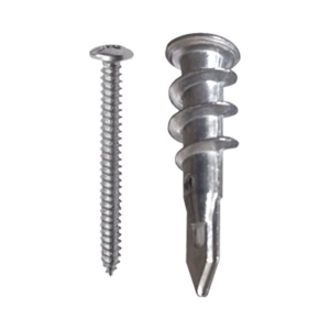 Taquete Métalico TPD Zinc con tornillo 8 x 1 1/4″, Ideal para Uso con carteles publicitarios, Electrodomésticos