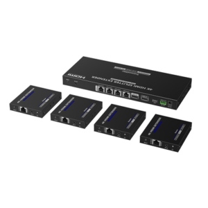 Kit Divisor y Extensor HDMI | 1×4 | Hasta 70 m |Resolución 4K @ 60 Hz | Cat 6/6a/7 | IPCOLOR | CERO LATENCIA | Puerto S/PDIF | EDID | RS232 | Salida Loop / PoC