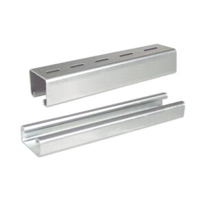Unicanal liso 4×2 cm, 3000 mm de Longitud, con acabado ElectroZinc