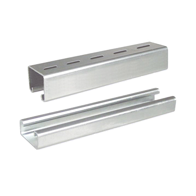 Unicanal liso 4×2 cm, 3000 mm de Longitud, con acabado ElectroZinc