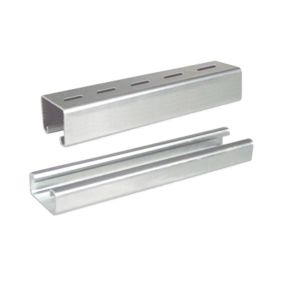 Unicanal liso 4×4, 3000 mm, acabado ElectroZinc