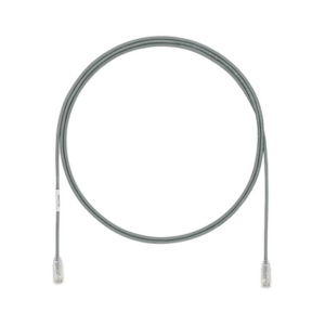 Cable de Parcheo TX6, UTP Cat6, Diámetro Reducido (28AWG), Color Gris, 1.5 Metros (4.92 Pies)