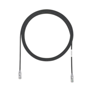 Cable de Parcheo TX6, UTP Cat6, Diámetro Reducido (28AWG), Color Negro, 3.05 Metros (10 Pies)