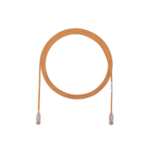 Cable de Parcheo TX6, UTP Cat6, Diámetro Reducido (28AWG), Color Naranja, 3.05 Metros (10 Pies)