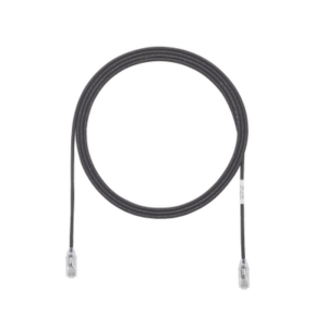 Cable de Parcheo TX6, UTP Cat6, Diámetro Reducido (28AWG), Color Negro, 4.57 Metros (15 Pies)