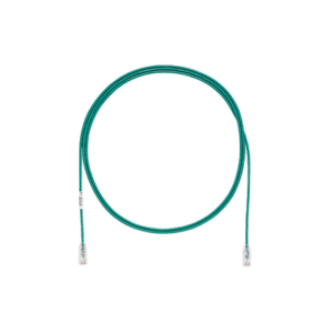 Cable de Parcheo TX6, UTP Cat6, Diámetro Reducido (28AWG), Color Verde, 0.3 Metros (1 Pie)