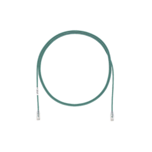 Cable de Parcheo TX6, UTP Cat6, Diámetro Reducido (28AWG), Color Verde, 6.1 Metros (20 Pies)