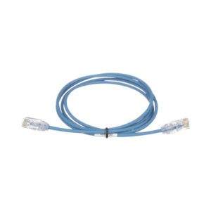 Cable de Parcheo TX6, UTP Cat6, Diámetro Reducido (28AWG), Color Azul, 7.32 Metros (24 Pies)