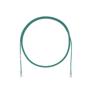 Cable de Parcheo TX6, UTP Cat6, Diámetro Reducido (28AWG), Color Verde, 9.14 Metros (30 Pies)