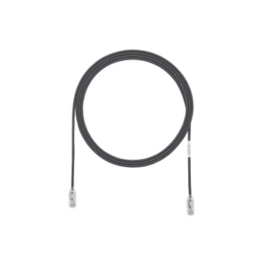 Cable de Parcheo TX6, UTP Cat6, Diámetro Reducido (28AWG), Color Negro, 0.91 Metros (3 Pies)