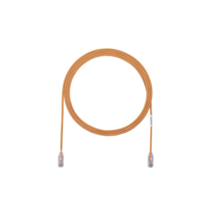 Cable de Parcheo TX6, UTP Cat6, Diámetro Reducido (28AWG), Color Naranja, 0.91 Metros (3 Pies)