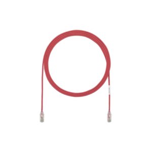 Cable de Parcheo TX6, UTP Cat6, Diámetro Reducido (28AWG), Color Rojo, 19.81 Metros (65 Pies)