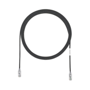 Cable de Parcheo TX6, UTP Cat6, Diámetro Reducido (28AWG), Color Negro, 1.83 Metros (6 Pies)