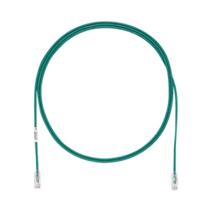 Cable de Parcheo TX6, UTP Cat6, Diámetro Reducido (28AWG), Color Verde, 1.83 Metros (6 Pies)