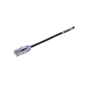 Cable de Parcheo TX6, UTP Cat6, Diámetro Reducido (28AWG), Color Negro, 15.2 cm (6 pulgadas)